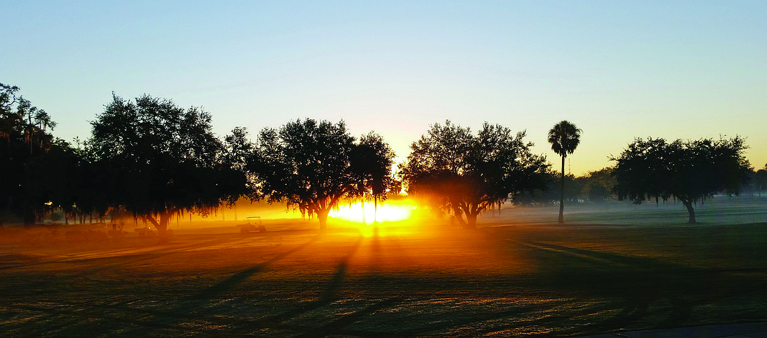 Kenneth Spaulding submitted this photo of a sunrise at Bobby Jones Golf Complex.