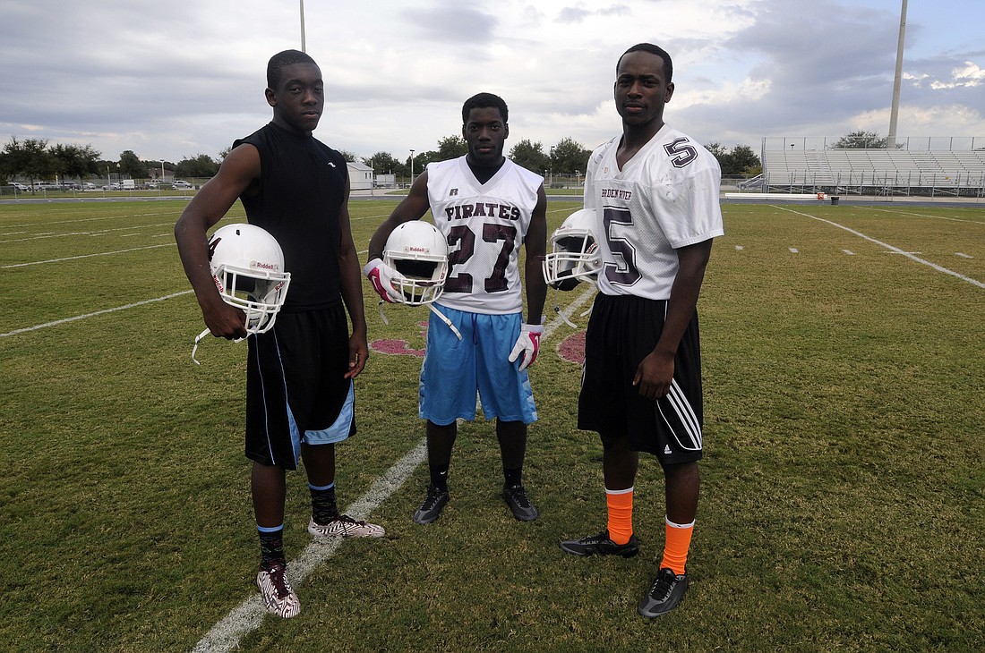 Braden River running backs Carlos Crawford, Raymond Thomas and Jaylin Austin have rushed for a combined 1,640 yards.