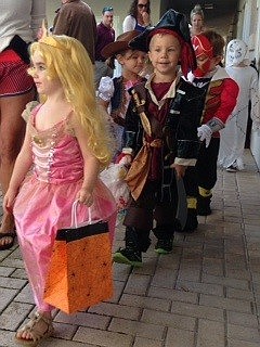 Rowan S. dresses as Sleeping Beauty, and Drew F. is a pirate. Courtesy photo