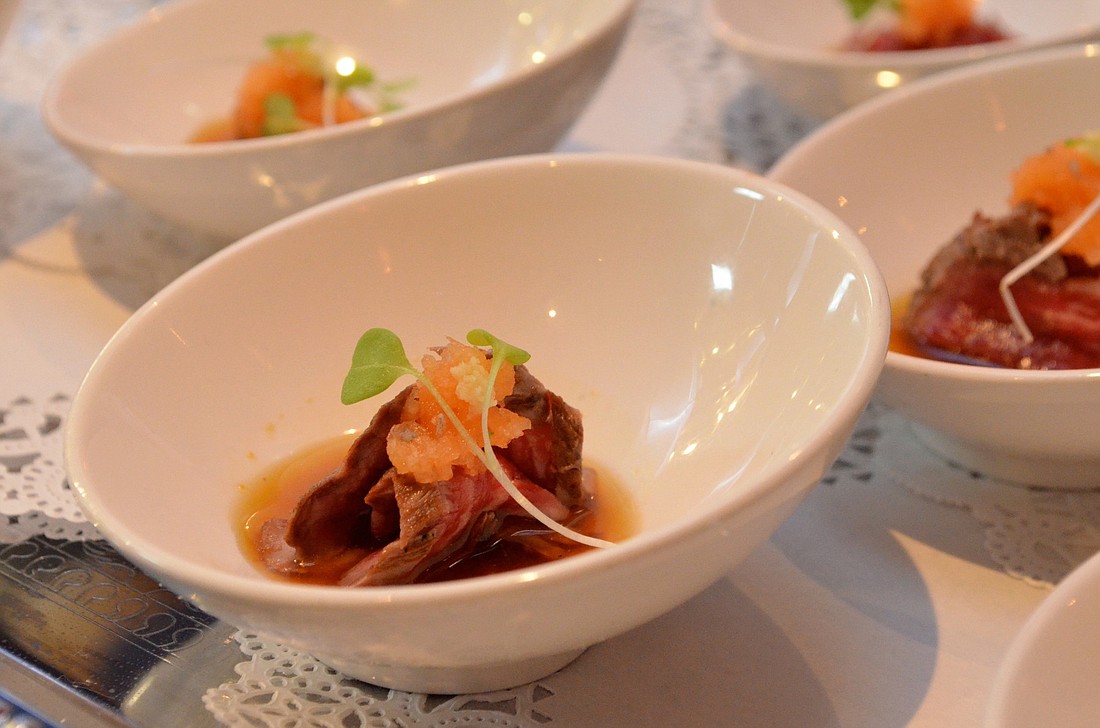 A portion of skirt steak served at last year's Celebrity Chef Tour