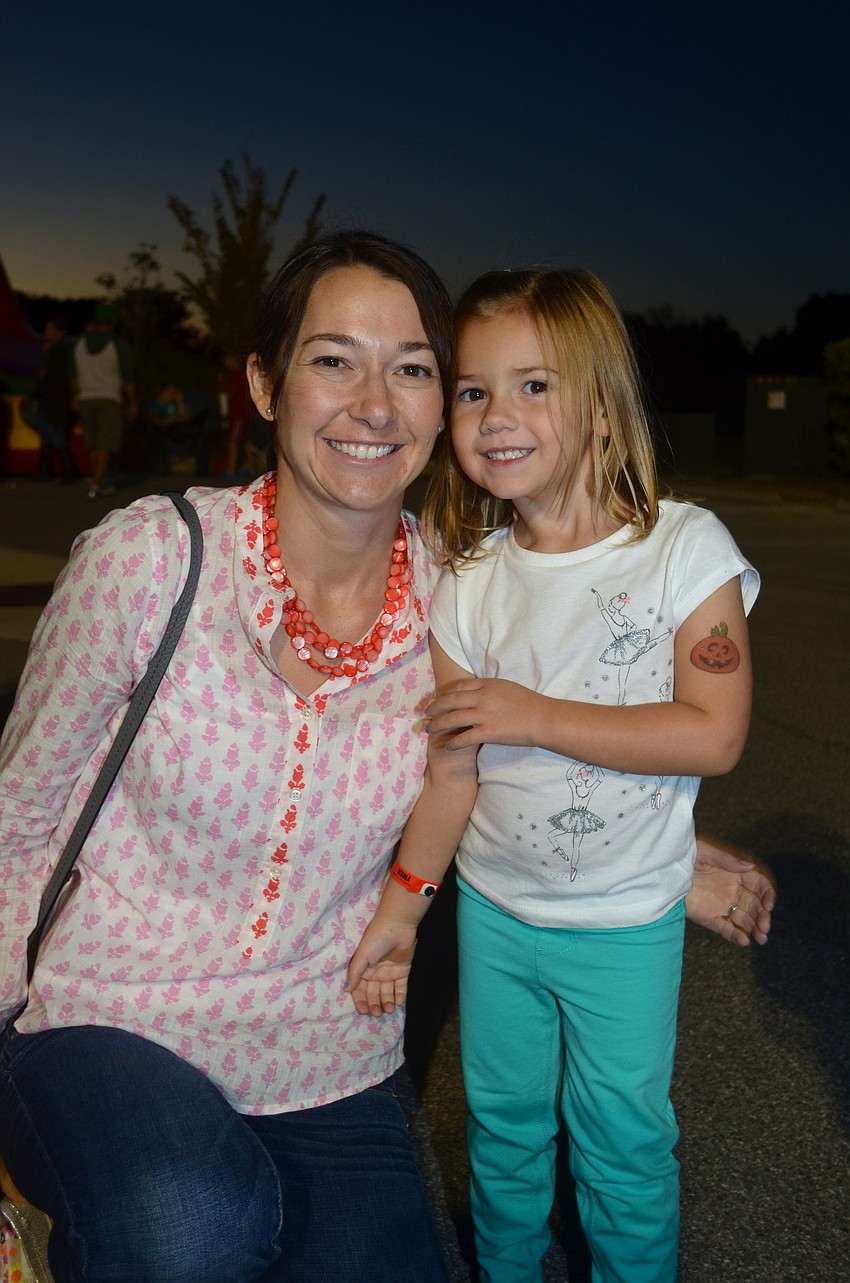 Angie Crutchfield and her daughter, Addison, spend time together.
