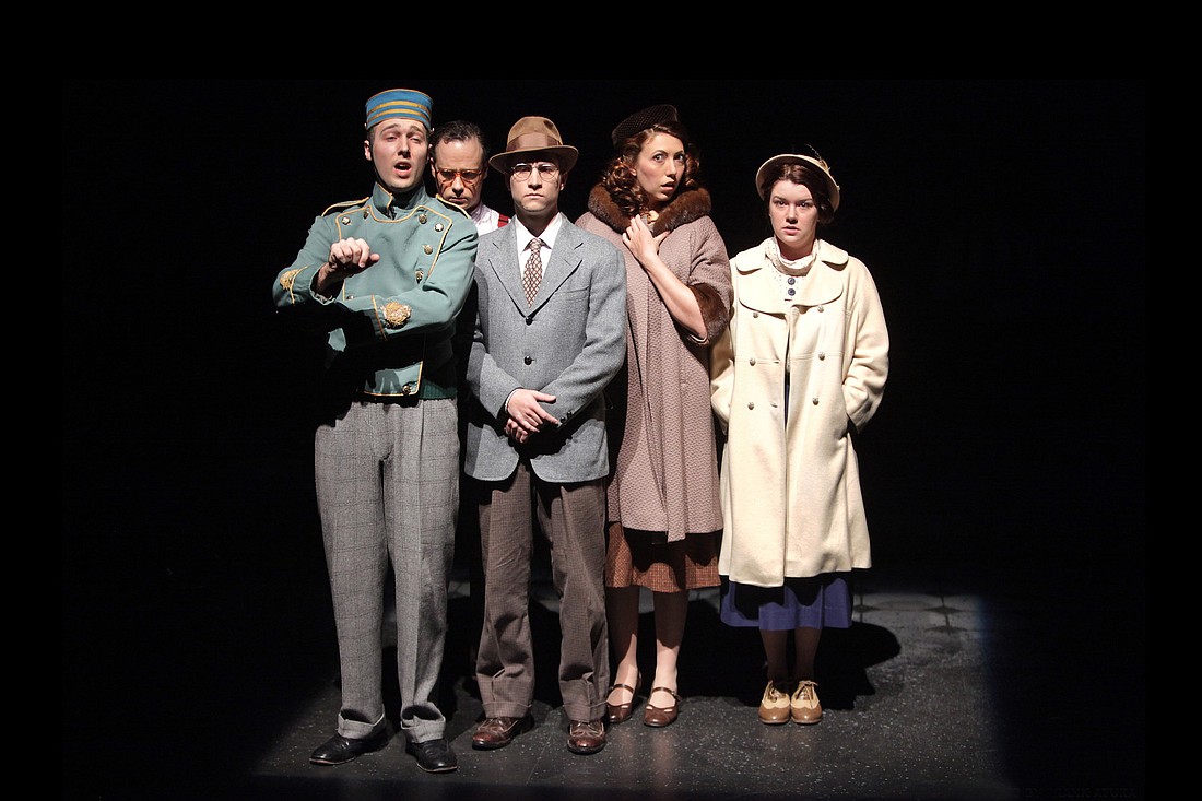 Cast of "The Water Engine." Photo by Frank Atura.