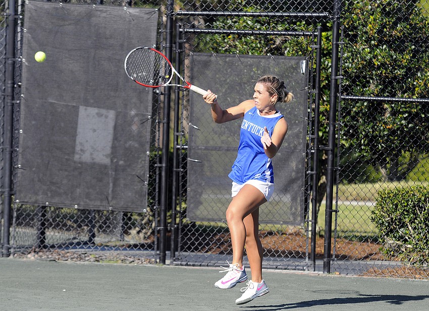 Lakewood Ranch resident Taylor Lederman returned home to compete in the Lakewood Ranch Intercollegiate Clay Court Classic Presented by First Watch CafÃ© for the first time.
