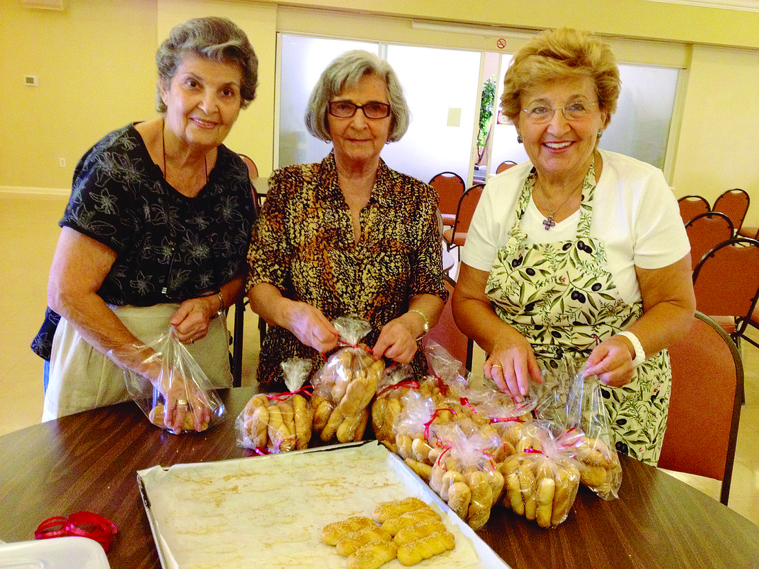 Voula Karagan, Maria Focas and Tina Maravegias will make baklava for the Greek Autumn Festival. Photo by Amanda Sebastiano