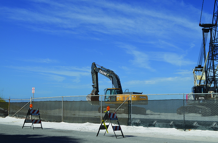 Groin construction started last week and should be complete by the end of May. Photos by Robin Hartill