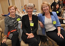 Melinda Sharrit, of Mote Ranch, with Nancy Small and Linda Wokoun, both of Lakewood Ranch, came as guests of event organizer Susan Jordan, not pictured.