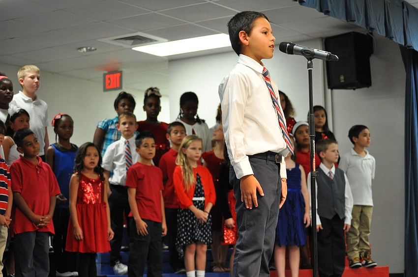 Aidan Watkins says his speaking part perfectly.