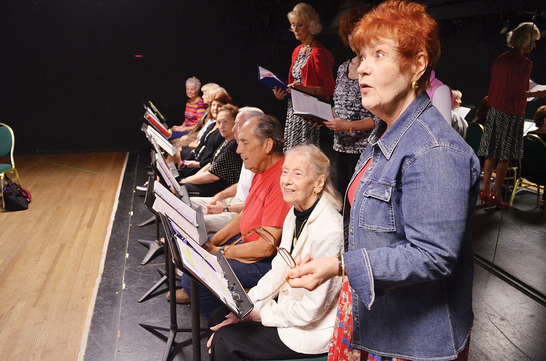 The Players Follies Co., an ensemble of performers 55 years and older, read new works from local playwrights for the play-reading festival.