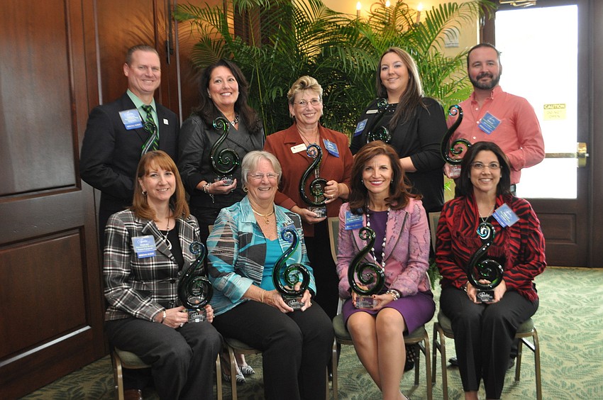 Sandies winners gather for a photo.