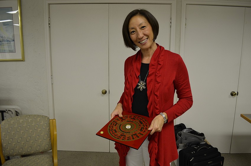 Keynote speaker Kathy Keh, feng shui master and owner of Bright Life boutique in Sarasota, spoke about feng shui techniques in the garden.