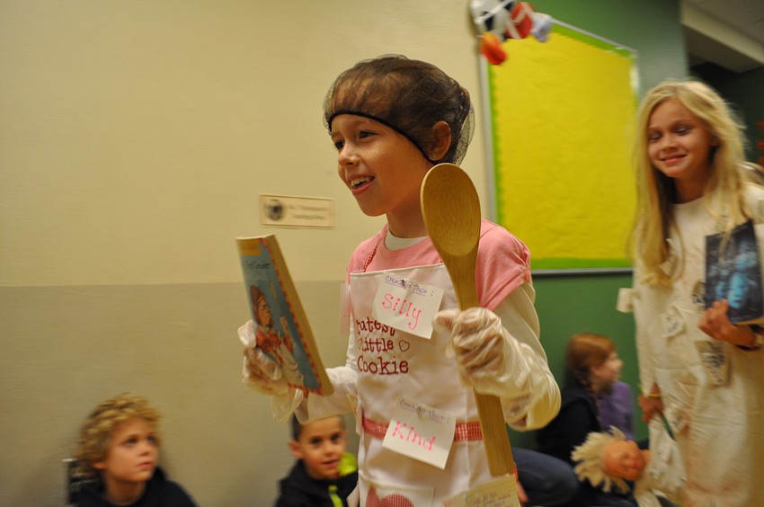 Kayden Withers dresses as Junie B Jones from 