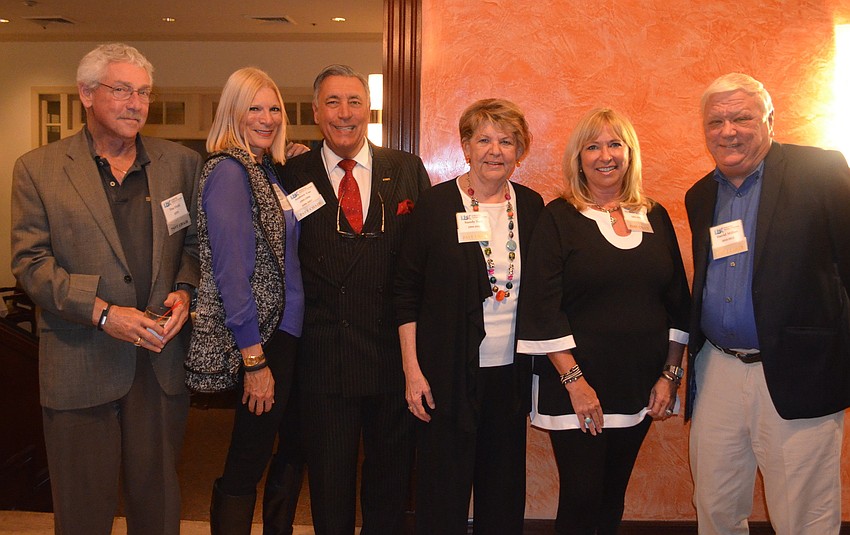 Former chairs Tim Field, Marnie Matarese, Andrew Vac, Sandy Tull, Michele Knuese and David Miller