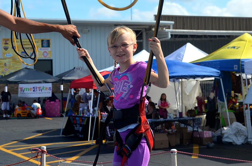 Katelyn Bentley prepares for jumping time.