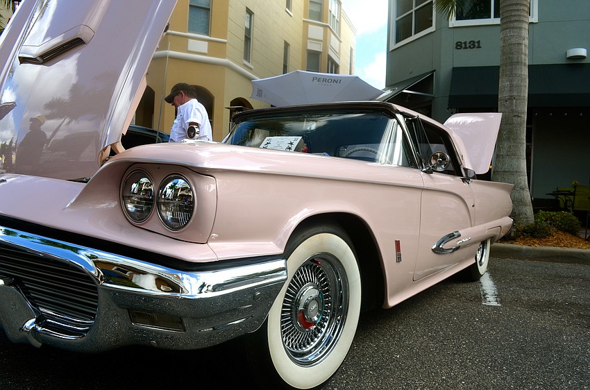 The car show featured a '59 Thunderbird in flamingo pink.