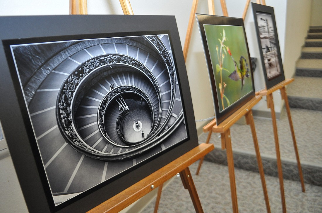 Members' work is displayed at meetings so they can see what others are doing. Photo by Pam Eubanks