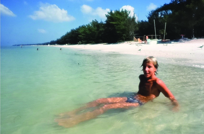 John Clarke enjoys Longboat Key's beach at age 12 during a 1978 family vacation at the old Holiday Inn. Courtesy photos