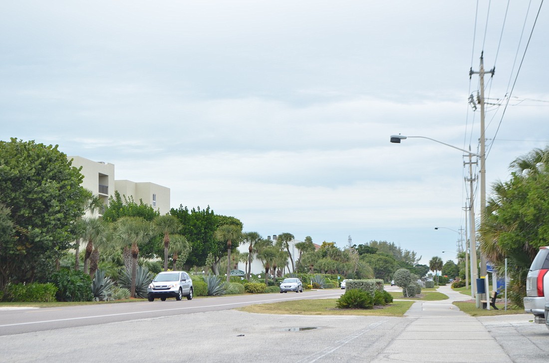 Much of the Gulf side of Gulf of Mexico Drive has underground utilities, while the bayside has more above-ground utilities.