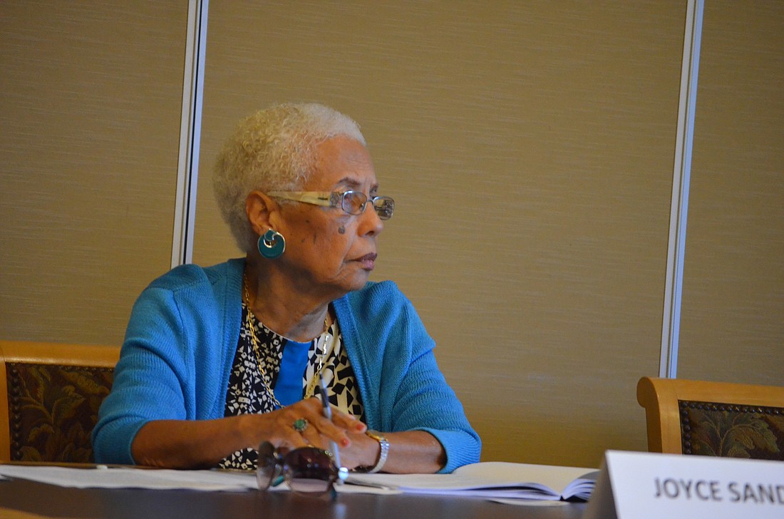 The Heritage Harbour South CDD will replace former Chairwoman Joyce Sandy at its meeting today.