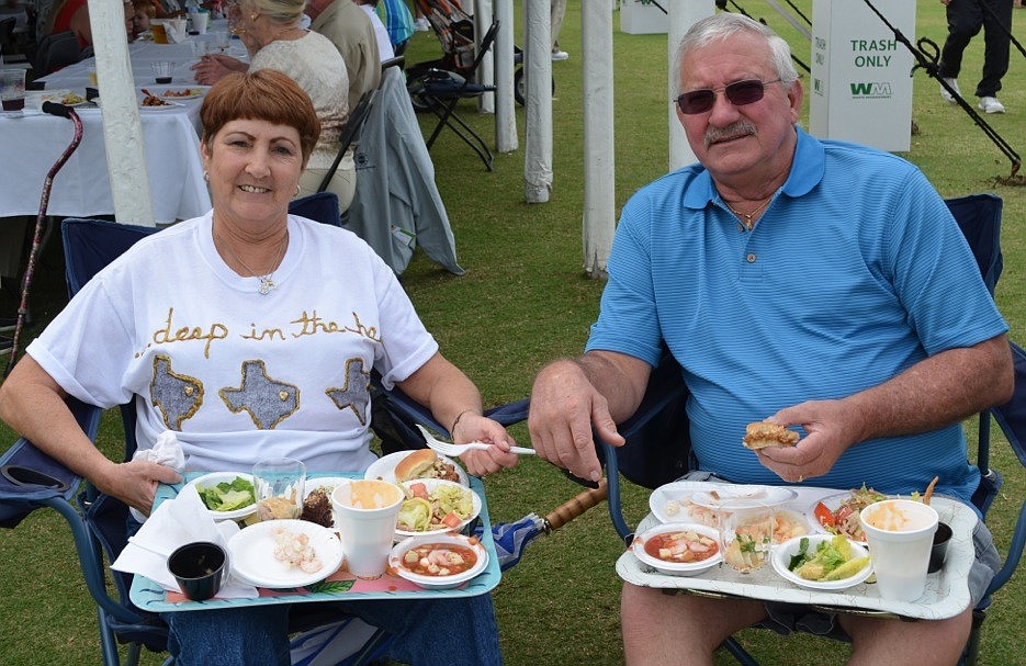 Eva and Donnie Waldroup at last year's Longboat Key Gourmet Lawn Party. File photo
