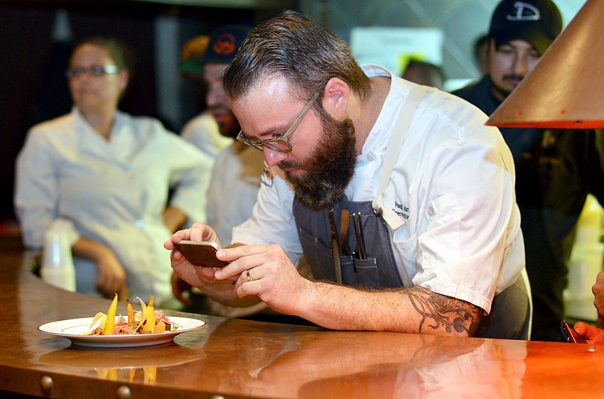 Chef Paul Anders presents the first course