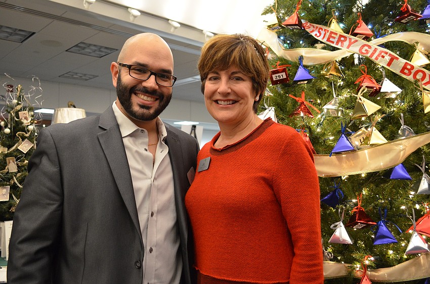 Roger Capote and Board Trustees Chair, Cathy Layton.