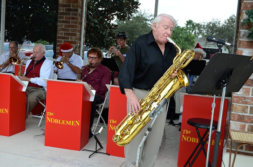 Bob Zimmerman leads The Noblemen during its performance.