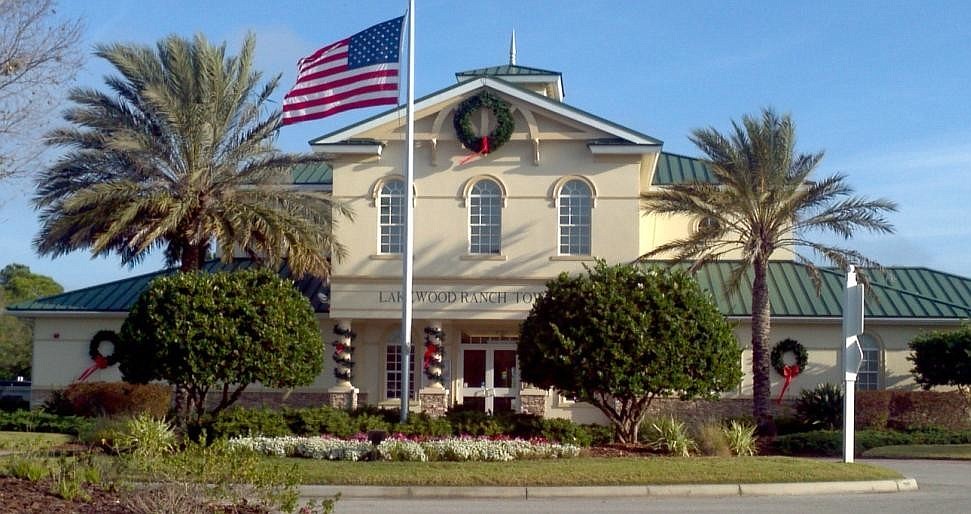 Lakewood Ranch Town Hall as it is currently decorated.