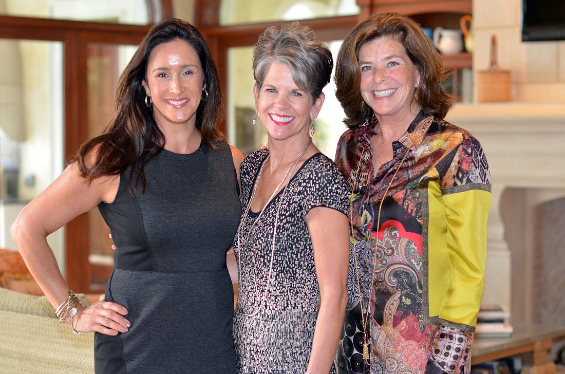 Hosts Kelly Quigley, Sally Schule and Linda Dickinson