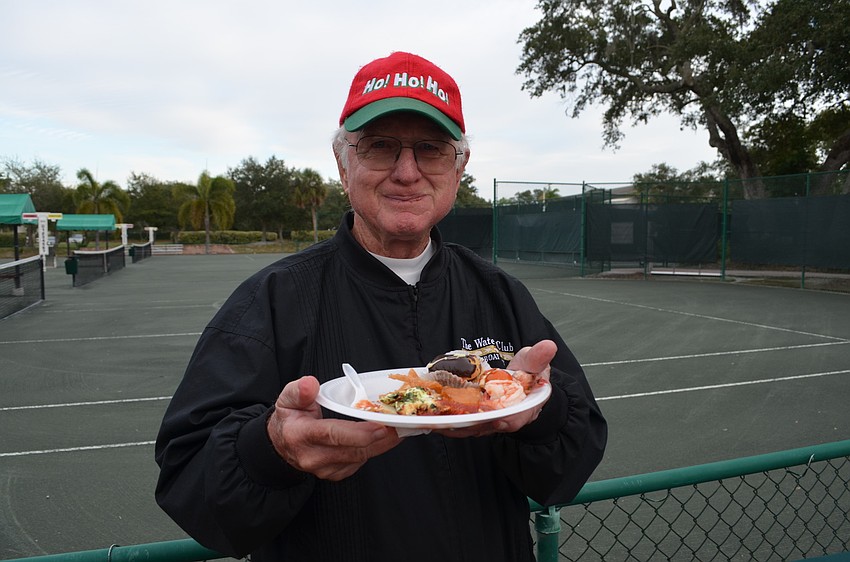 Ron Dunlap shows off is soon-to-be dinner.