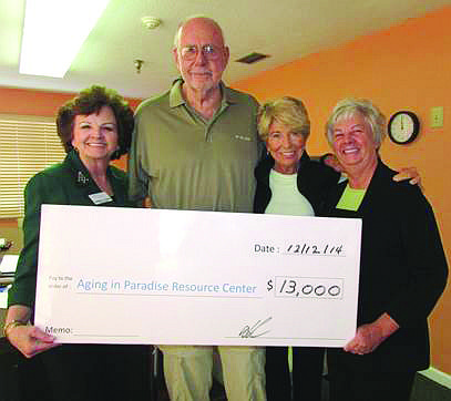 AIPRC Executive Director Donna Dunio, Arnold Simonsen, Patty Sabow and Barbara Koetsier. Courtesy photo