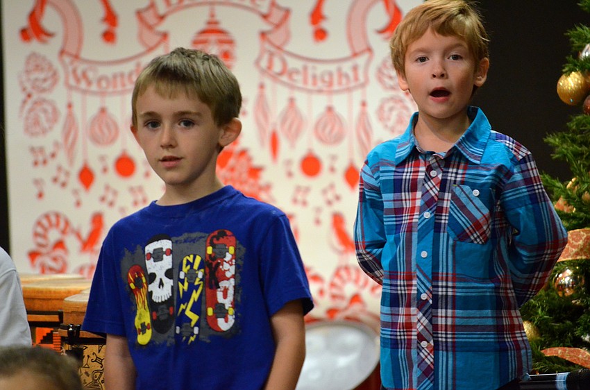 Ryan Wingate and Beckham Factor sing Christmas songs.