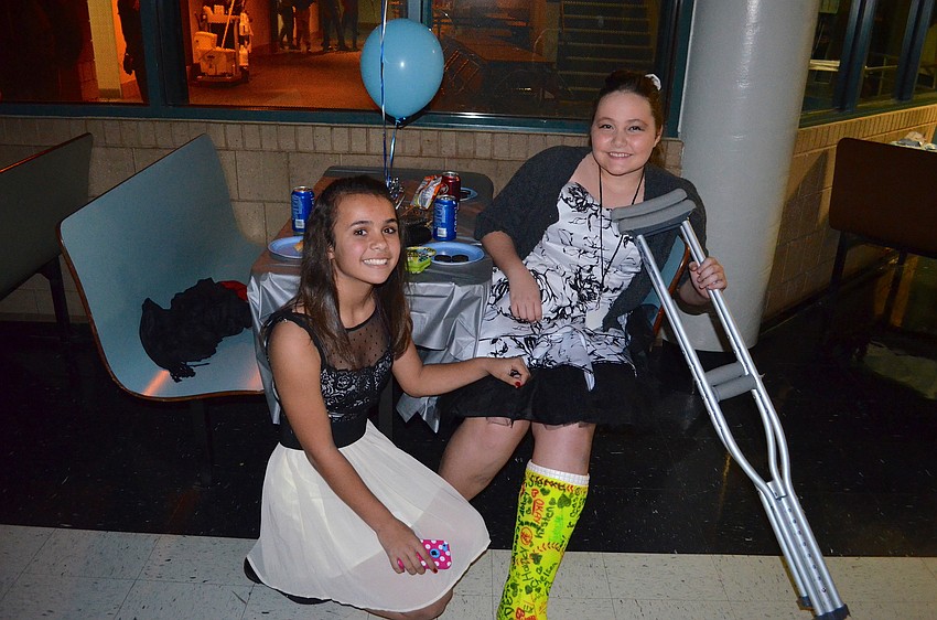 Sierra Tucker and Caroline Chasteen spend time with friends.