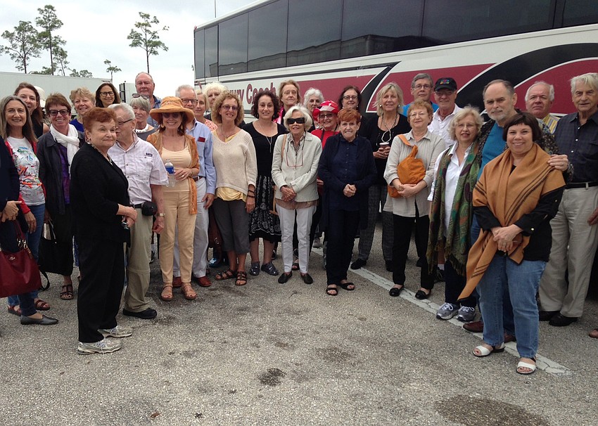 The Art Center Sarasota gather to travel back to Sarasota after an eventful three days at Art Basel Miami.
