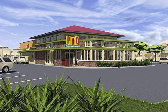 Patrons will have the options to dine in, carry out or use the drive-thru. PDQ also offers catering services.