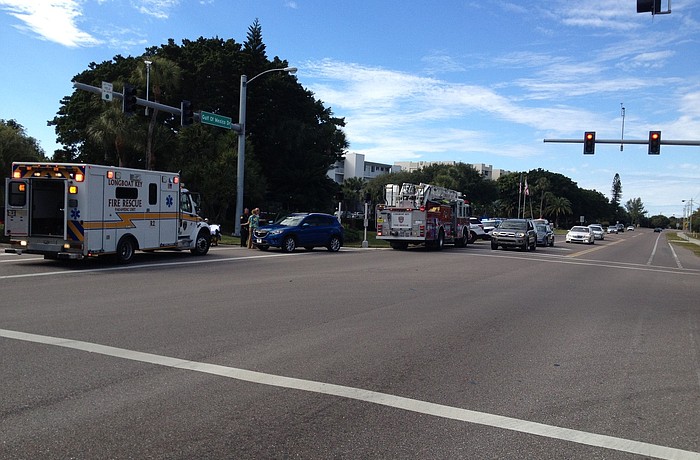 The crash occurred Saturday near Bay Isles Parkway.