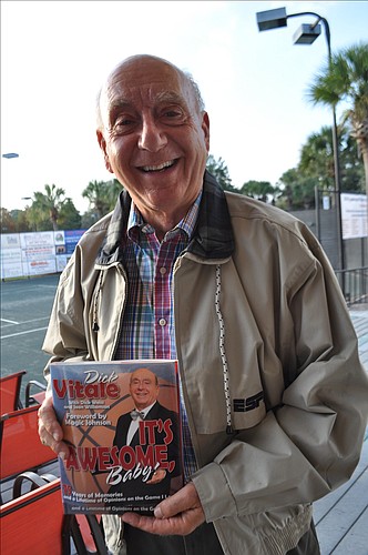 Dick Vitale says he resonates with the cause of pediatric cancer because he loves children. "I was a school teacher," he says. "Kids brighten me up." Photo by Pam Eubanks