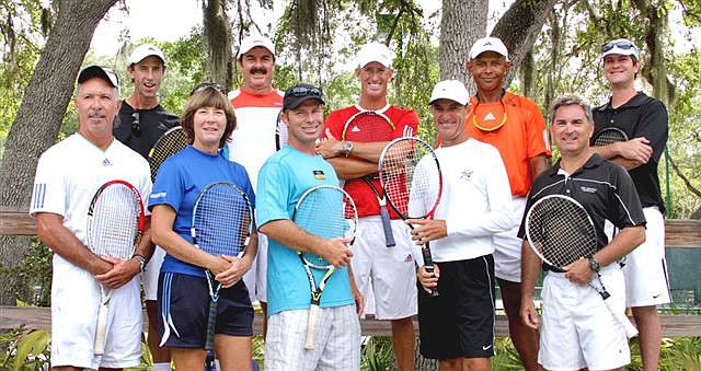 Local tennis professionals from Manatee and Sarasota Counties offer free skill clinics to players at the end of the season. Courtesy photos