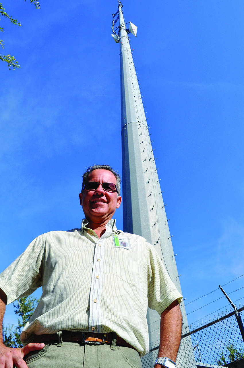 Greenbrook resident Willie Miranda, radio communications manager for Manatee County, says with a new P25 radio system, both Manatee and Sarasota counties will have nine radio towers.