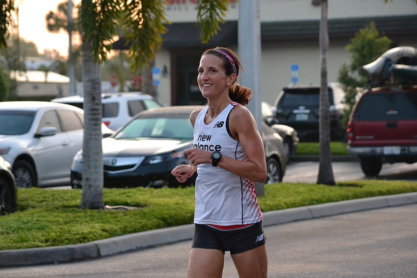 Rachel Chambers had the second fastest time for the 5K Fun Run Saturday morning.