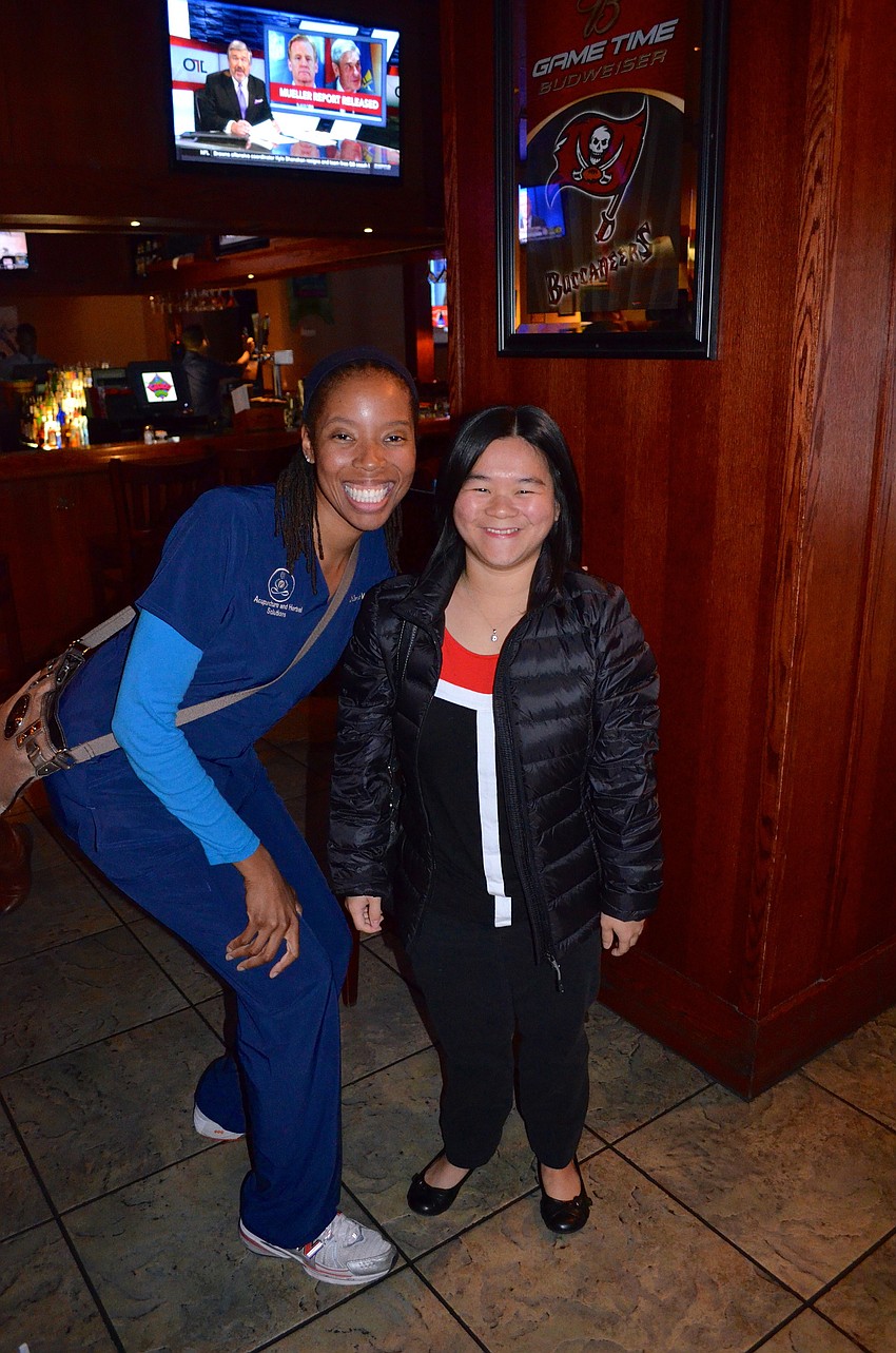 Dominique Vonador and Sarah Arscott meet for the first time.