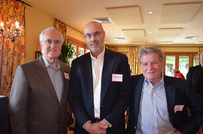 Jack Black, Town Manager Dave Bullock and Richard Thackery