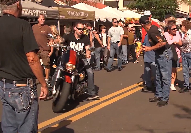 The roar of choppers and hogs will boom in downtown Sarasota for the three-day long 17th annual Thunder by the Bay Motorcycle Festival starting today.