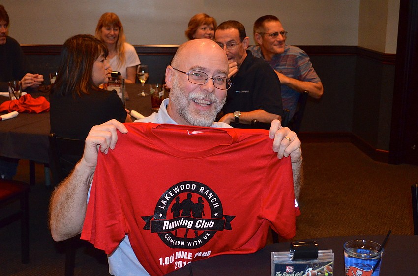 Roger Raddatz ran more than 1,000 miles in 2014.