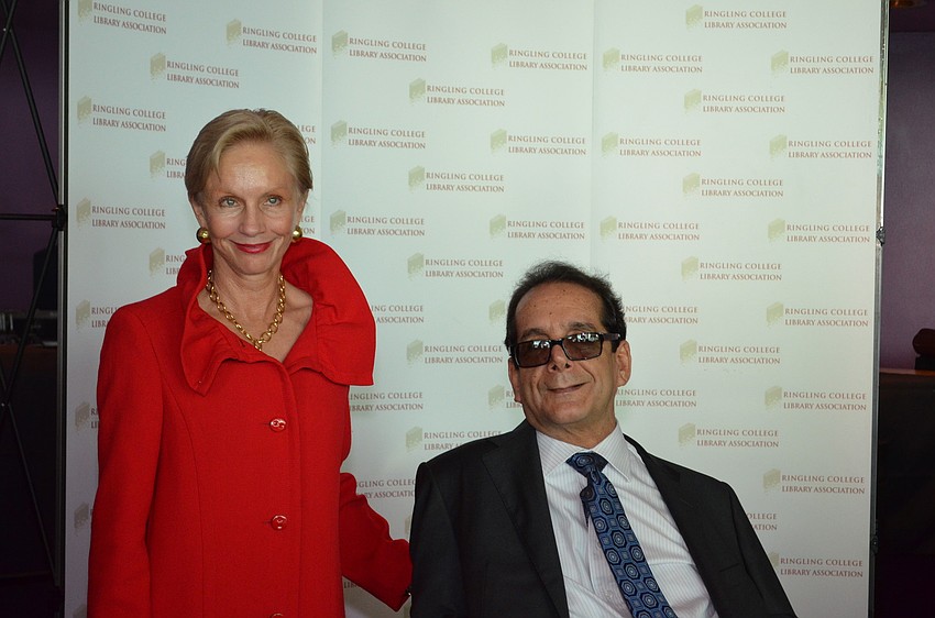 Town Hall 2015 Chairwoman, Nancy Morgan with guest speaker Charles Krauthammer.