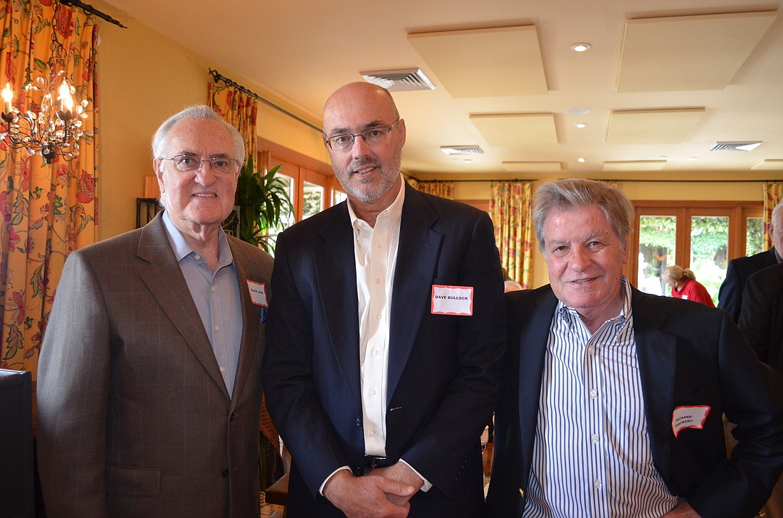 Jack Black, Town Manager Dave Bullock and Richard Thackery