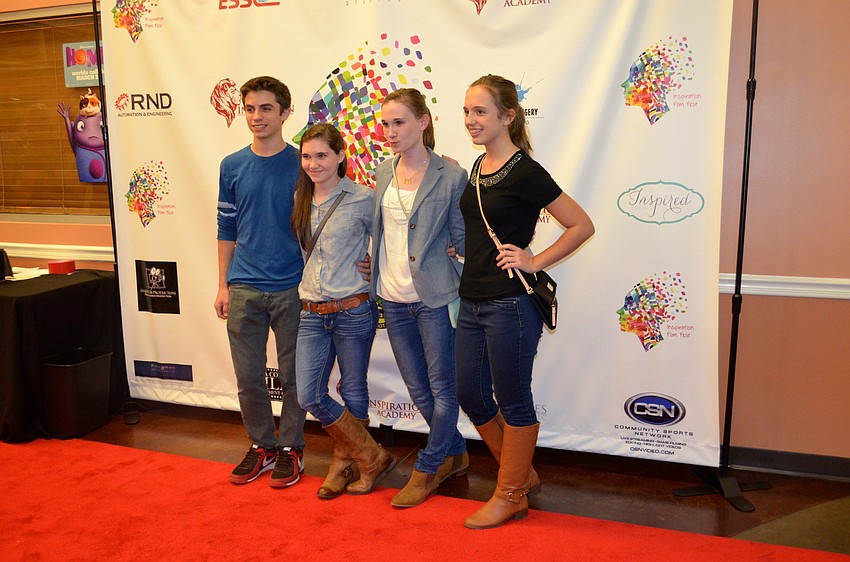 Caleb Batson, Lydia and Molly Warrington, and Christina Batson make their red carpet debut.