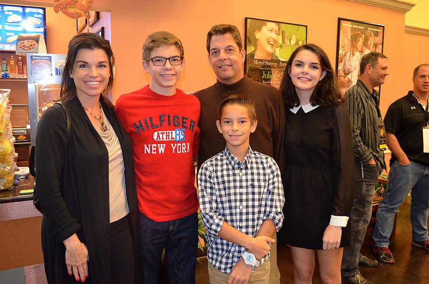 The Fisher family â€” Elizabeth, Max, Scott, Sammi and Leo â€” show support for local filmmakers