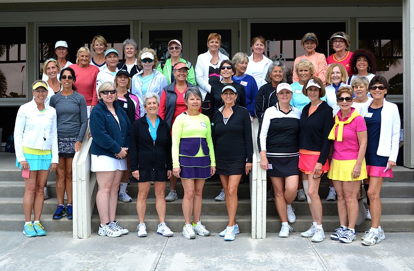 CEDARS TENNIS RESORT LADIES GROUP. Cedars Tennis Resort held its first Ladies Member Guest event Jan. 14. Doris Forst, Cheryl Viera and Jeanne Brown organized the event. The group enjoyed lunch at Cedars CafÃ© following tennis. Photo by Doris Forst
