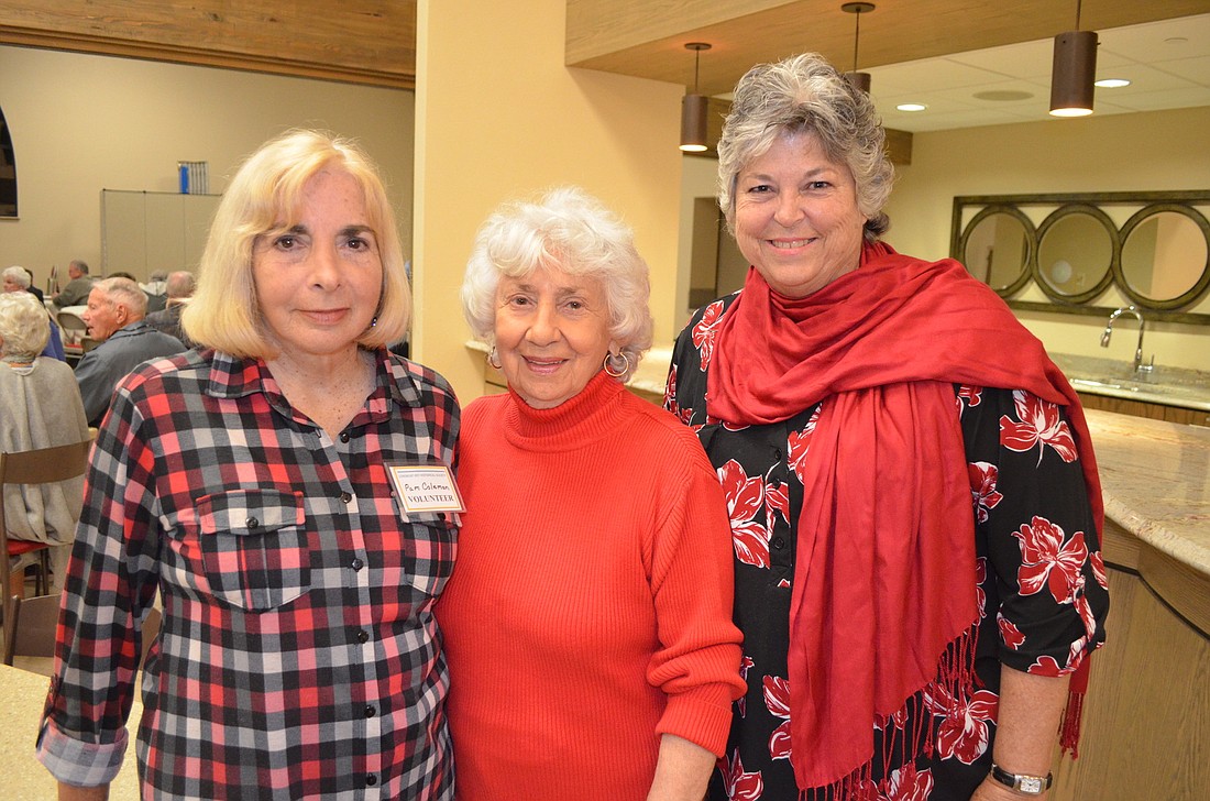 Historical Society President Pam Coleman, Vera Freeman and Cathy Meldahl. Photo by Kristen Herhold
