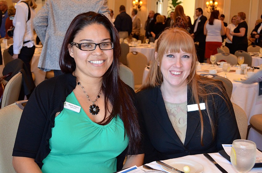 Hospitality workers Samantha Fruchey and Jessie Torres became fast friends.